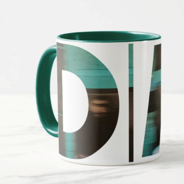 Caneca DM personalizado: imagem azul recortada (Depeche Mode Mug)
