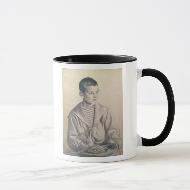 Caneca Dmitri Dmitrievich Shostakovich como uma criança (Direita)