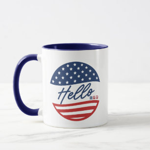 Caneca do 250º Aniversário dos EUA - Bandeira Amer