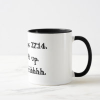 Caneca do 27:14 dos provérbio preto e branco