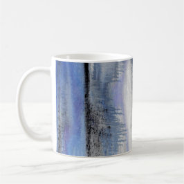 Caneca do abstrato do cinza azul