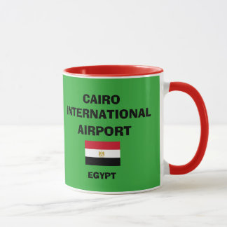 Caneca do aeroporto internacional de Cairo