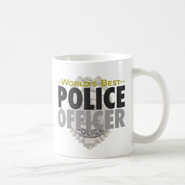 Caneca do agente da polícia do mundo a melhor (Direita)