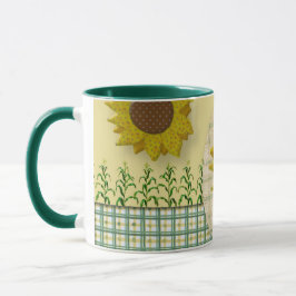 Caneca do Álbum de Recortes de Girassol