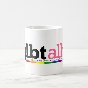 Caneca do aliado de GLBT