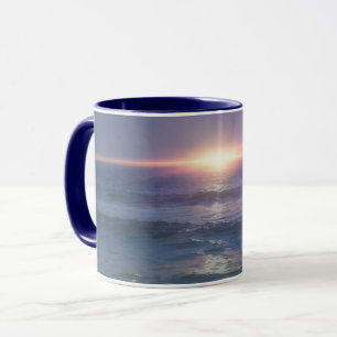 Caneca do Amante da Praia do Pôr do Sol Dramático