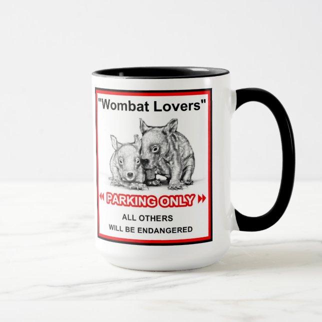 Caneca do amante de Wombat (Direita)