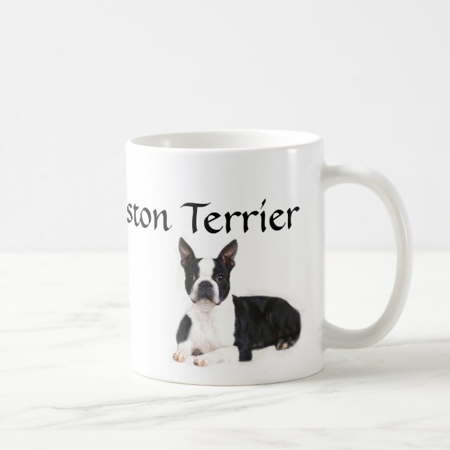Caneca do amor de Boston Terrier (Direita)