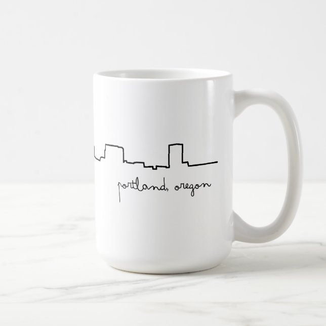 Caneca do amor de Portland, arquitectura da cidade (Direita)