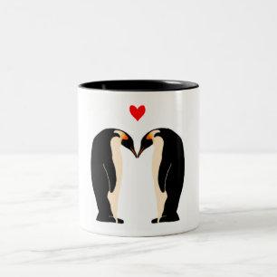 Caneca do amor do pinguim