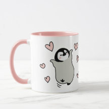 Caneca do amor do pinguim