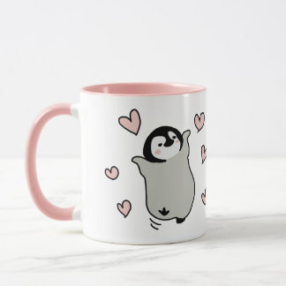 Caneca do amor do pinguim