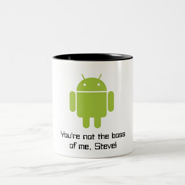 Caneca do Android: Você não é o chefe de mim, (Centro)