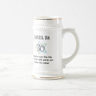 Caneca do aniversário de 30 anos personalizada