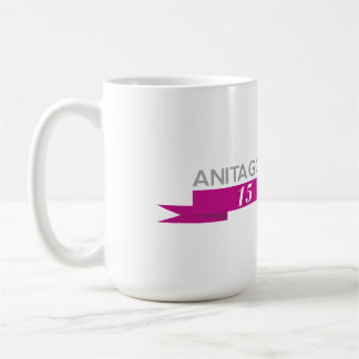 Caneca do aniversário de Anita 15a - grande