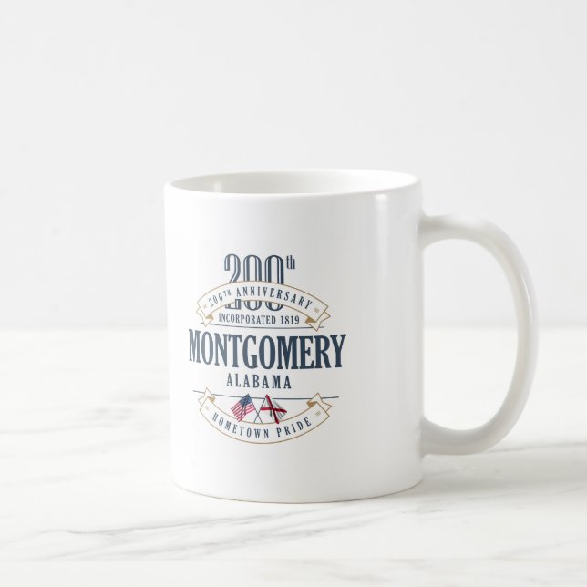 Caneca do aniversário de Montgomery, Alabama 200th (Direita)