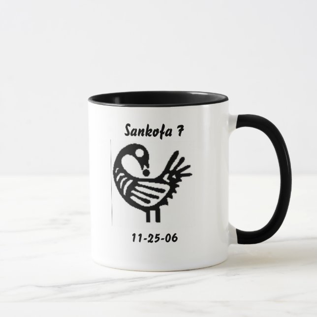 caneca do aniversário do sankofa (Direita)