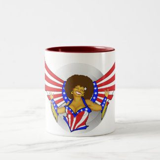 Caneca do anjo do amor do Afro