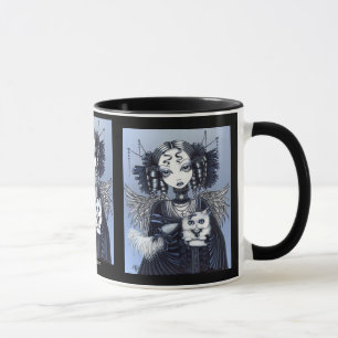 Caneca do anjo do gato persa de Elizabeth & de