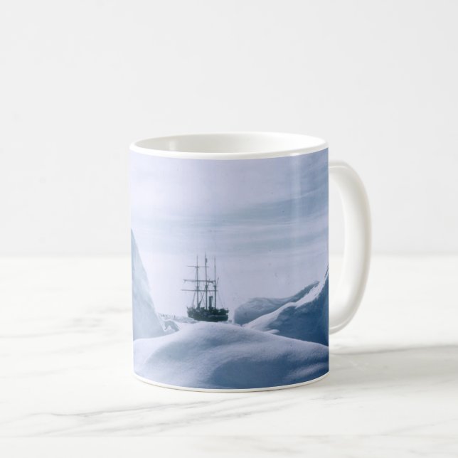 Caneca do Antarctic da resistência de Shackleton (Frente Esquerda)