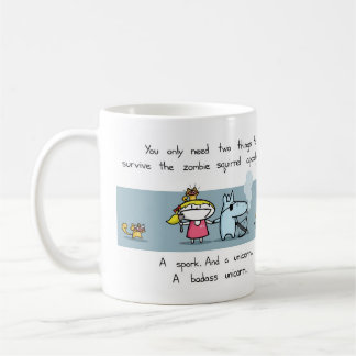 Caneca do apocalipse do esquilo do zombi