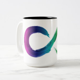 Caneca do arco-íris de Neurodiversity