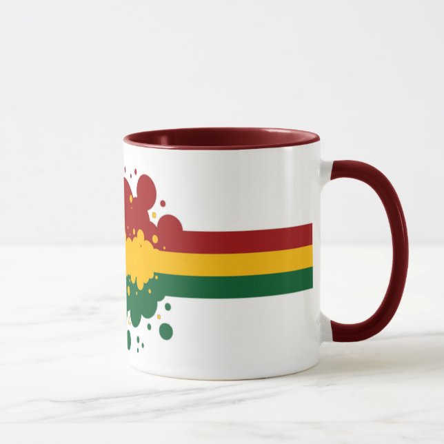Caneca do arco-íris de Rasta (Direita)