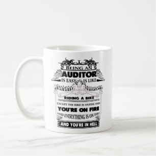 Caneca do auditor, caneca de café do auditor,