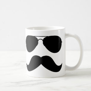Caneca do aviador do bigode