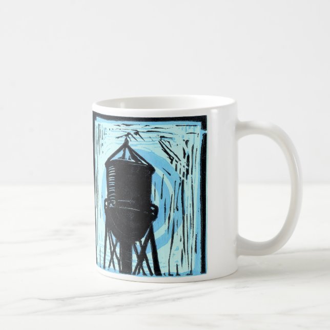 caneca do azul do watertower (Direita)