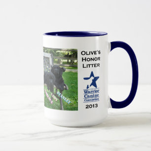 Caneca do banco da maca da honra