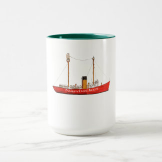 caneca do barco-farol do nantucket