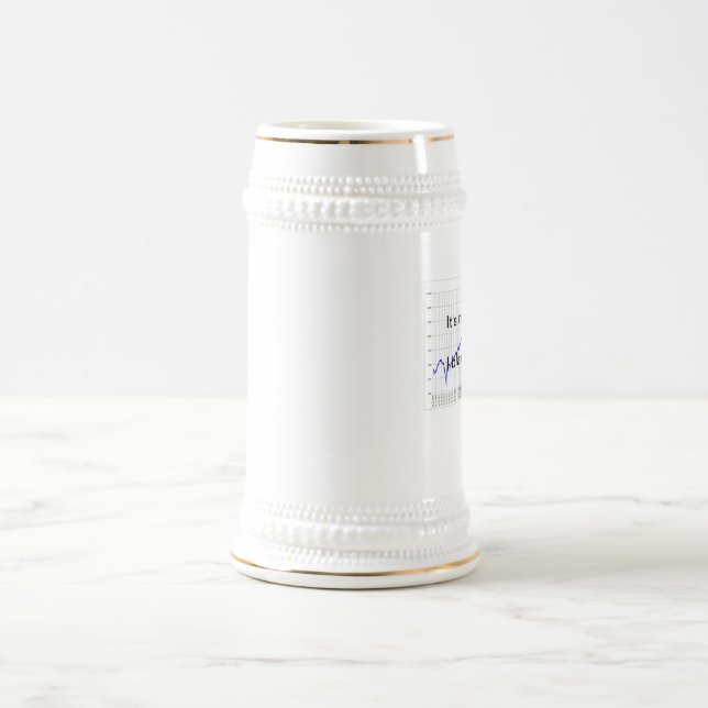 Caneca do bebendo do mercado de valores de acção (Centro)