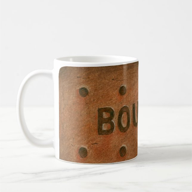 Caneca do biscoito de Bourbon do chocolate (Esquerda)
