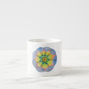 Caneca do bom dia da mandala da aguarela