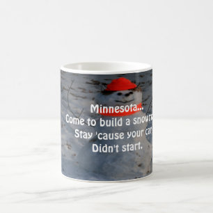 Caneca do boneco de neve de Minnesota