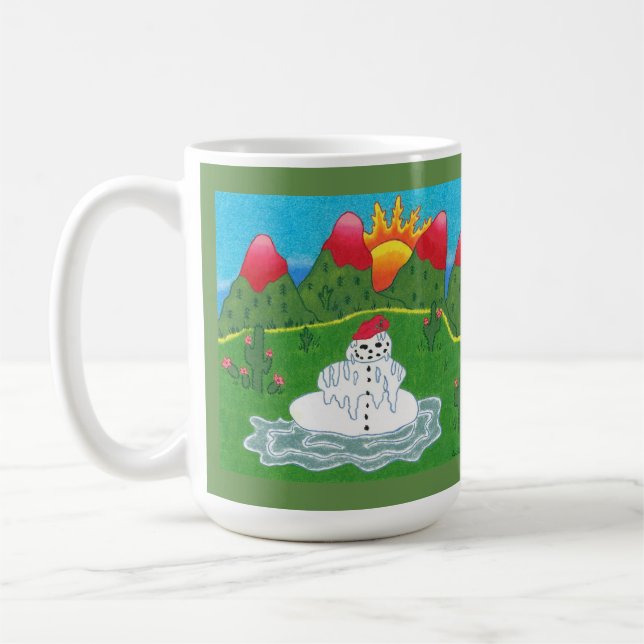 Caneca do boneco de neve do Natal (Esquerda)