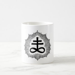 Caneca do branco de Sigil do Brimstone de Gilmore