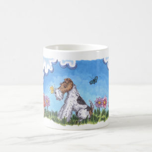 Caneca do branco do primavera 11oz do Fox do fio