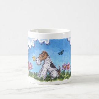 Caneca do branco do primavera 11oz do Fox do fio