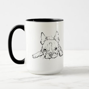 Caneca do Bulldog Francês Fofo, Café Personalizado