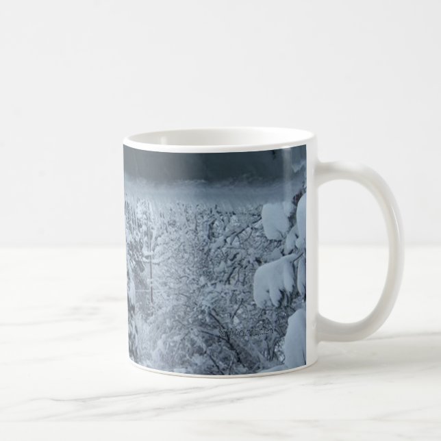 Caneca do cacau do país das maravilhas do inverno (Direita)