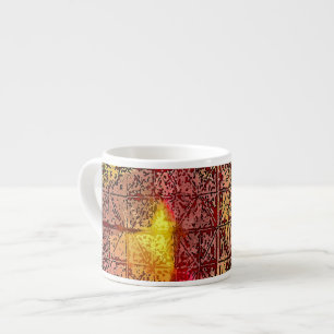 Caneca do café - arte colorida abstrata