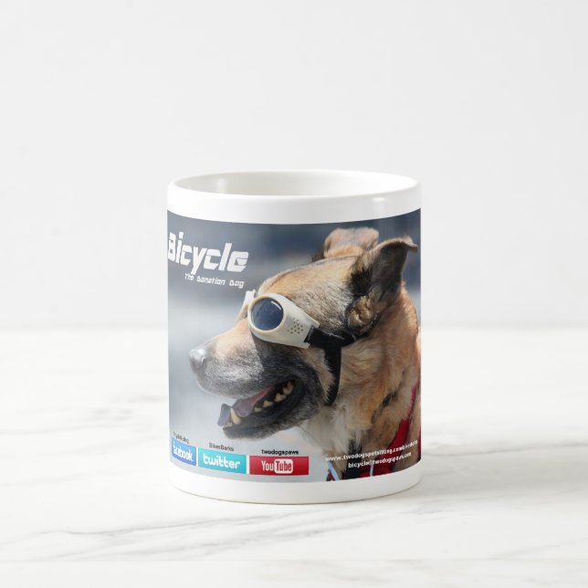 Caneca do café da bicicleta 11 onças (Centro)