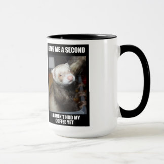 Caneca do café da doninha.  Eu não tive meu café