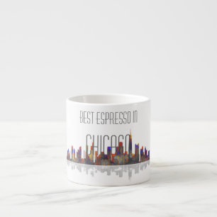 Caneca do café da skyline de Chicago