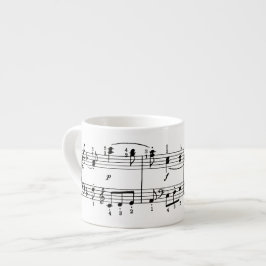 Caneca do café das notas musicais
