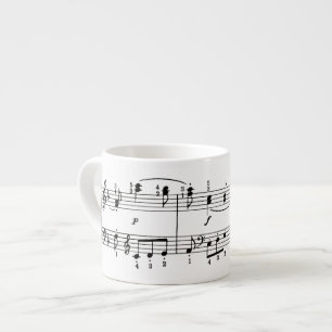 Caneca do café das notas musicais