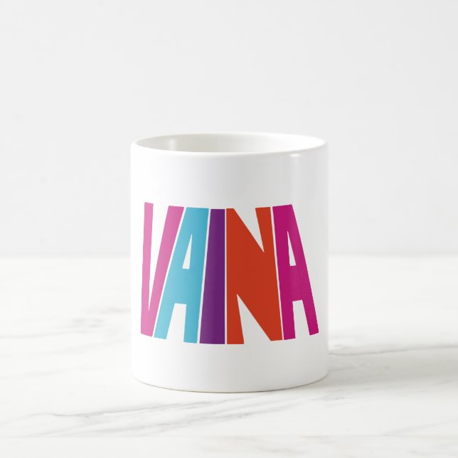 Caneca do café de Vaina - branco (Centro)