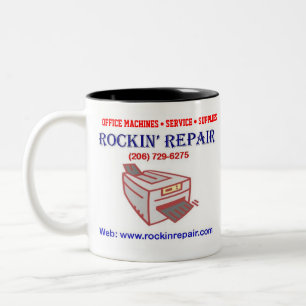 Caneca do café do reparo de Rockin